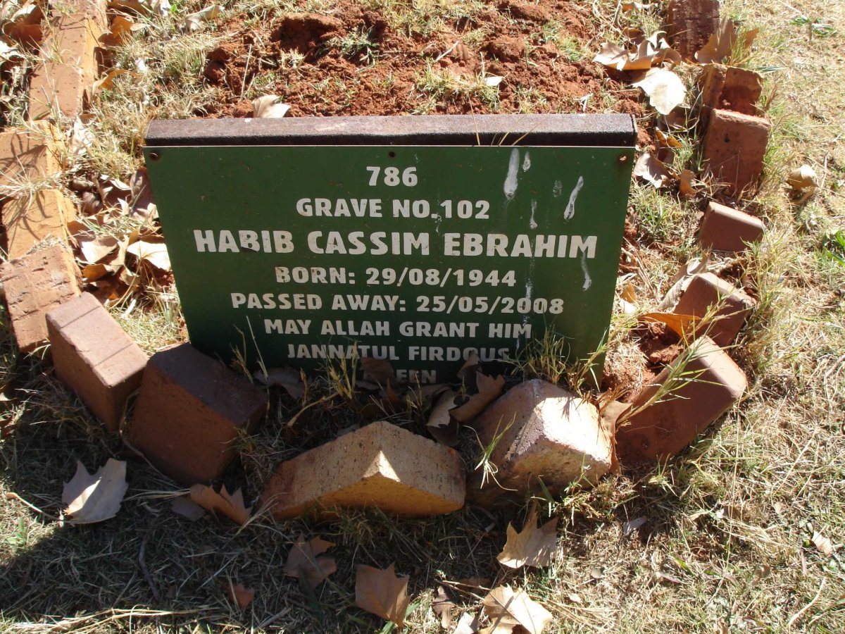 EBRAHIM Habib Cassim 1944-2008