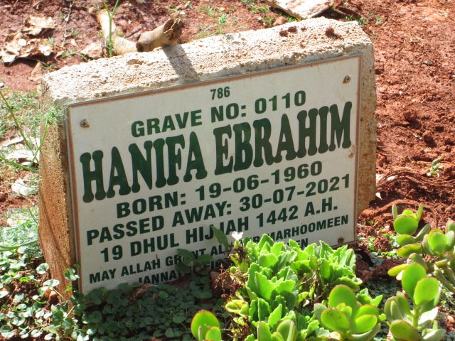 EBRAHIM Hanifa 1960-2021