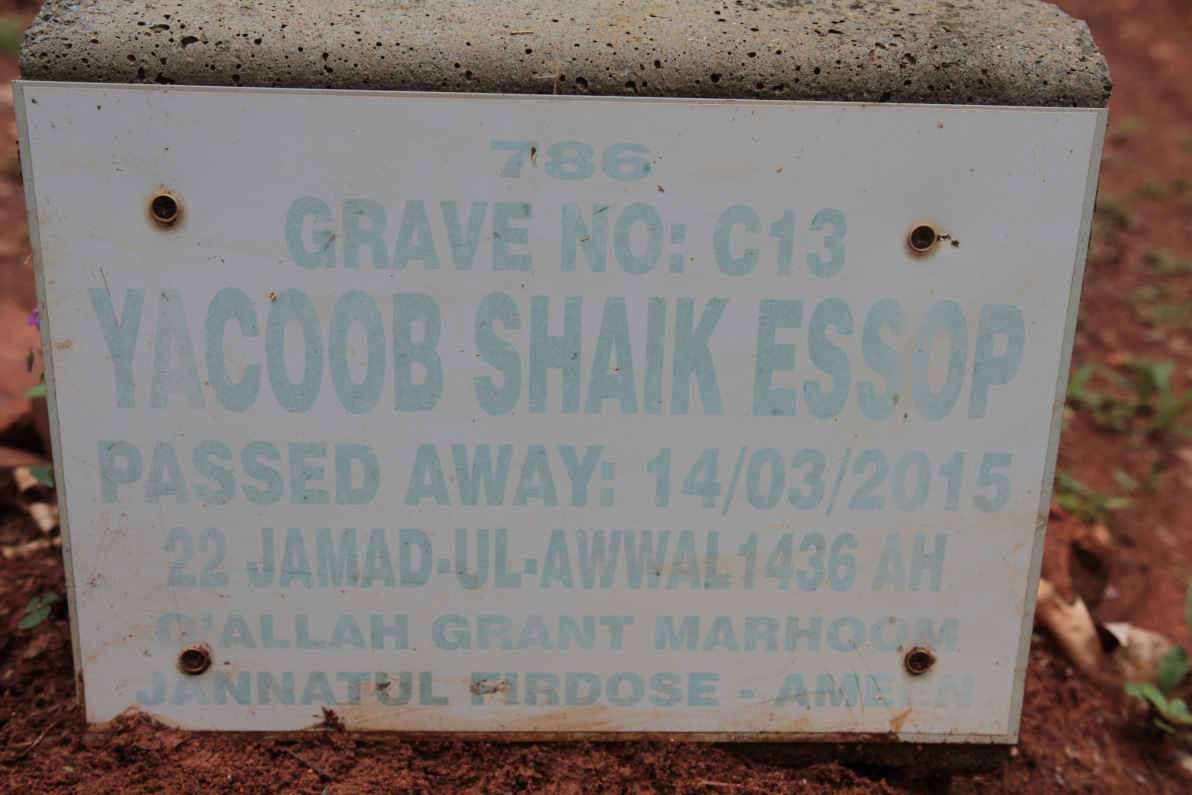 ESSOP Yacob Shaik -2015