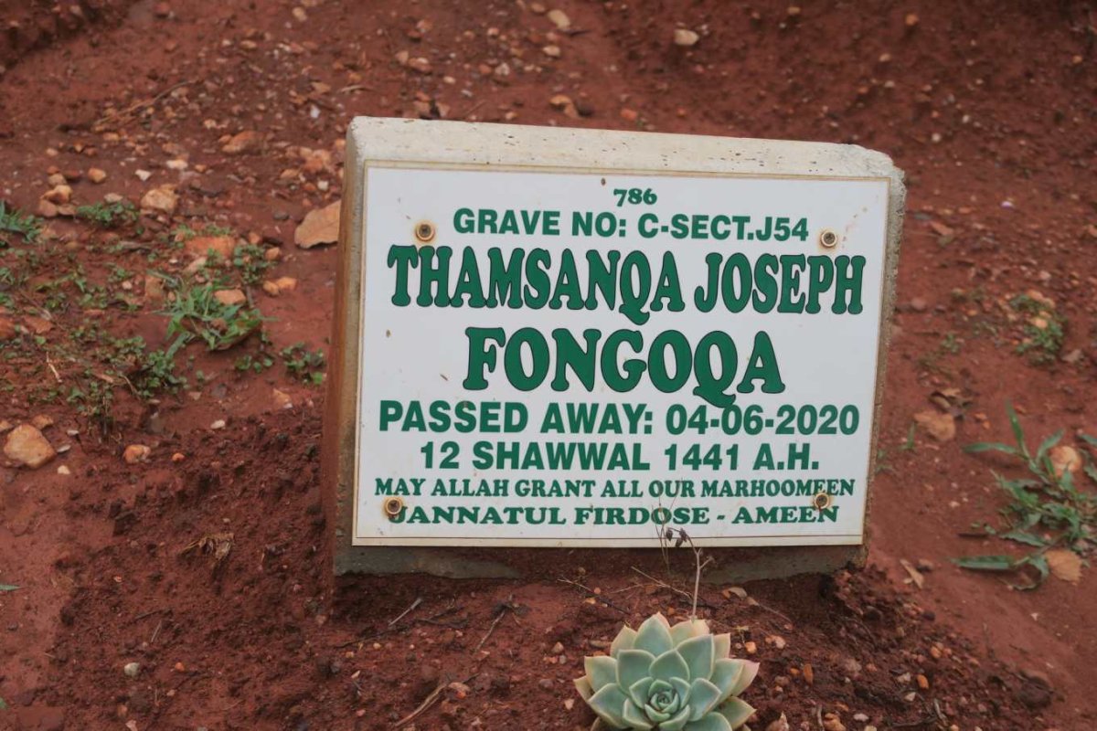 FONGOQA Thamsanqa Joseph -2020