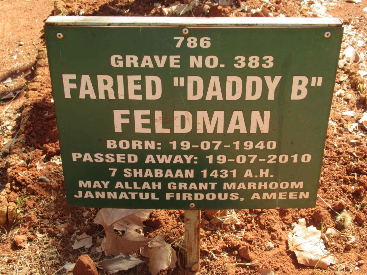 FELDMAN Faried 1940-2010
