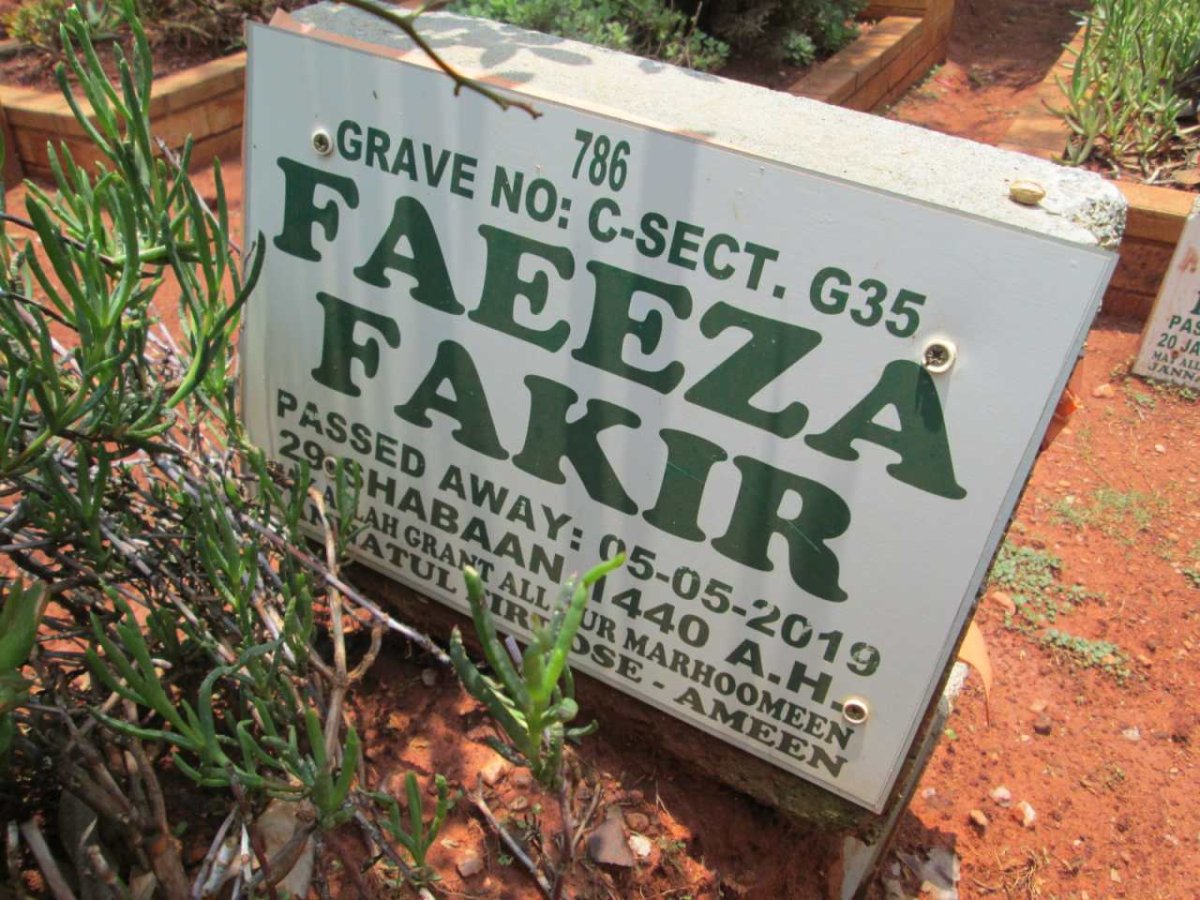 FAKIR Faeeza -2019