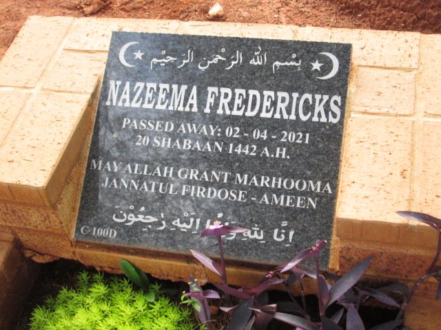 FREDERICKS Nazeema -2021