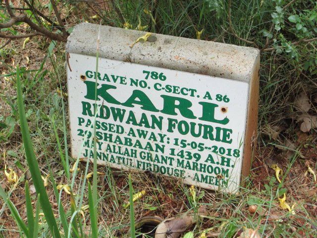 FOURIE Karl Ridwaan -2018