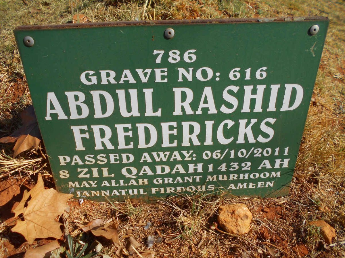 FREDERICKS Abdul Rashid -2011