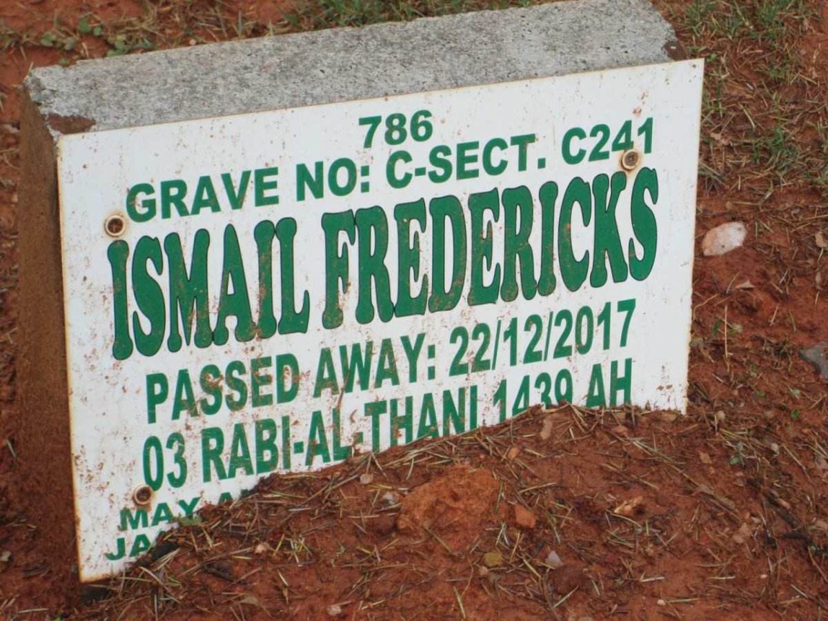 FREDERICKS Ismail -2017