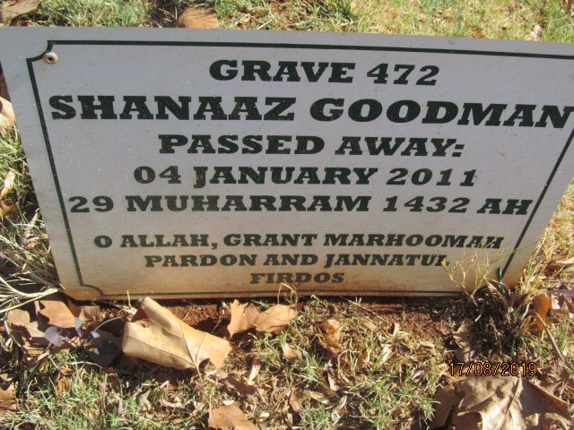 GOODMAN Shanaaz -2011