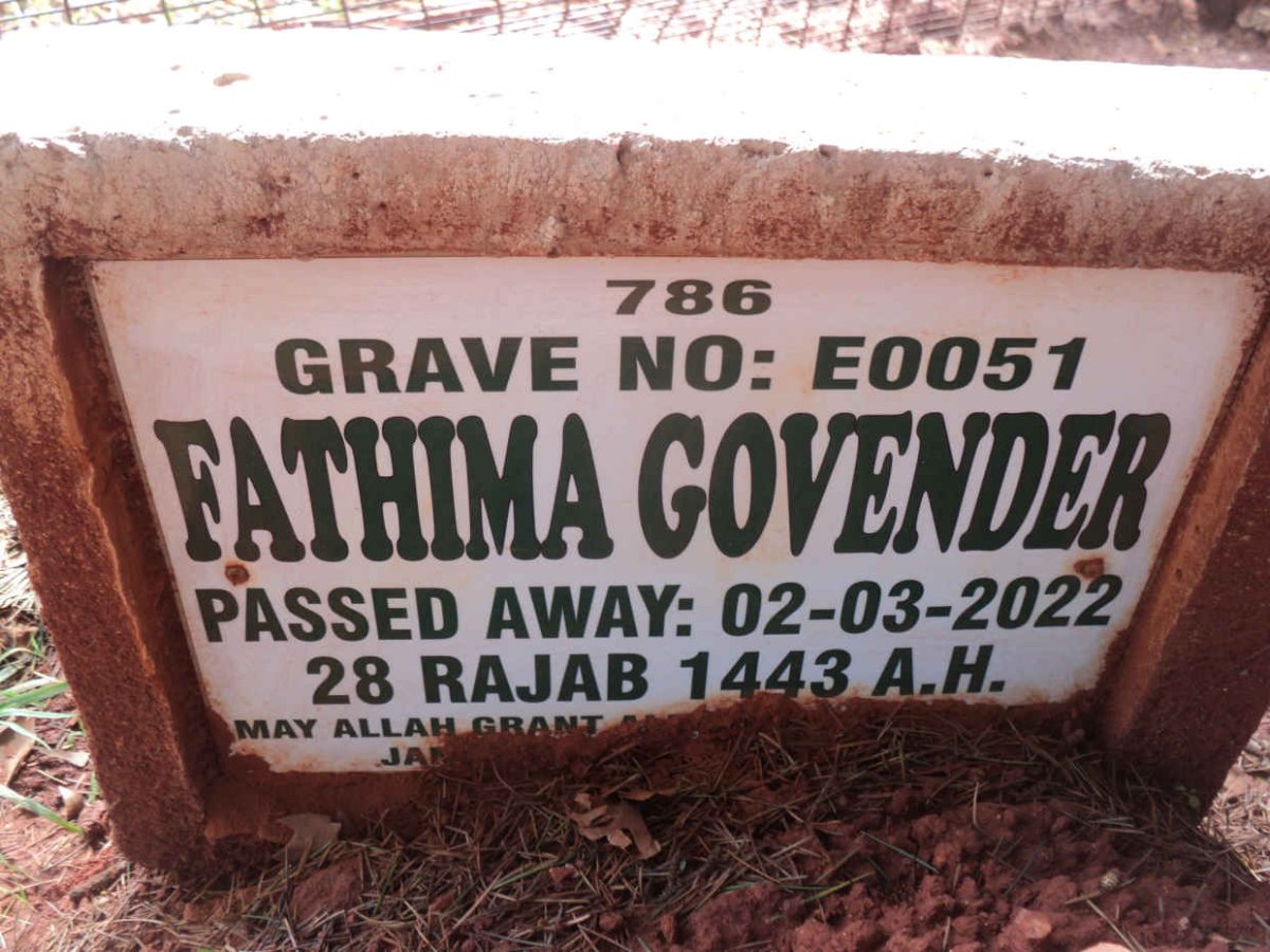 GOVENDER Fathima -2022