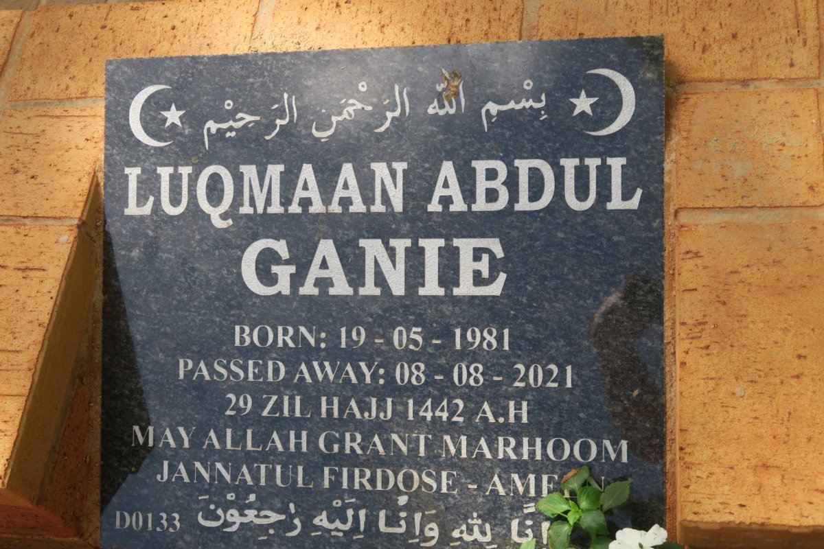 GANIE Luqmaan Abdul 1981-2021