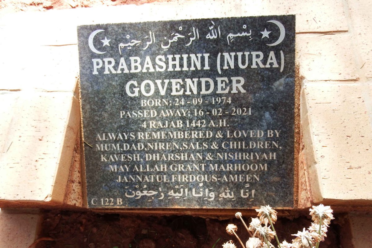 GOVENDER Prabashini 1974-2021