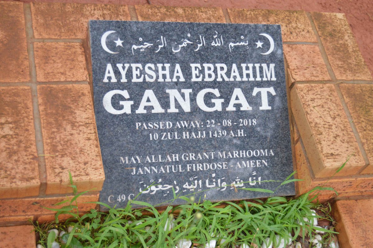 GANGAT Ayesha Ebrahim -2018