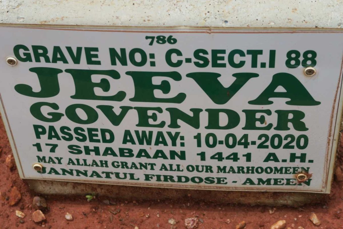 GOVENDER Jeeva -2020