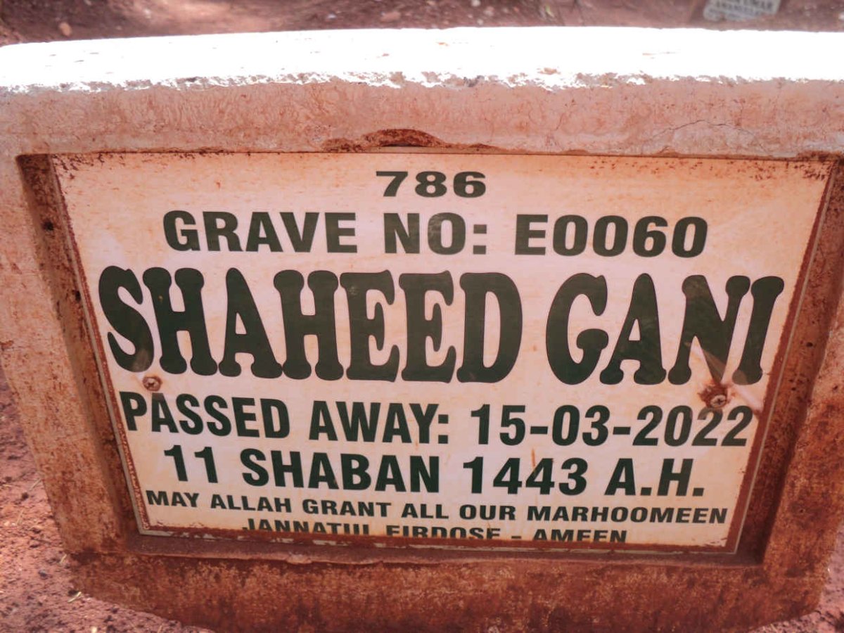 GANI Shaheed -2022