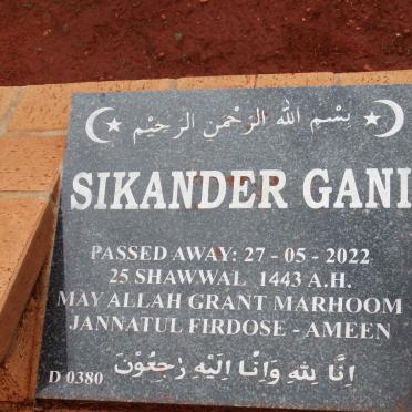 GANI Sikander -2022