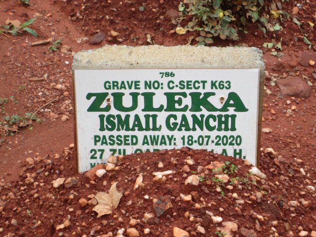 GANCHI Zuleka Ismail -2020
