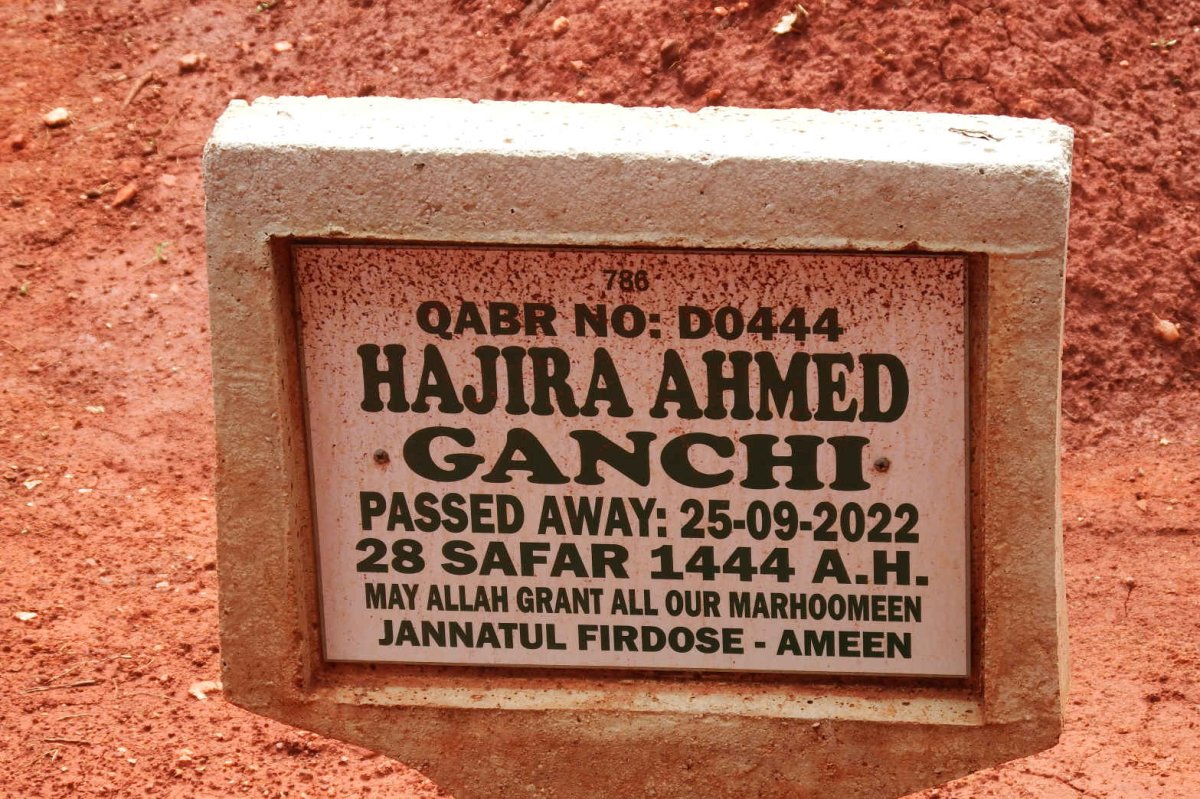 GANCHI Hajira Ahmed -2022