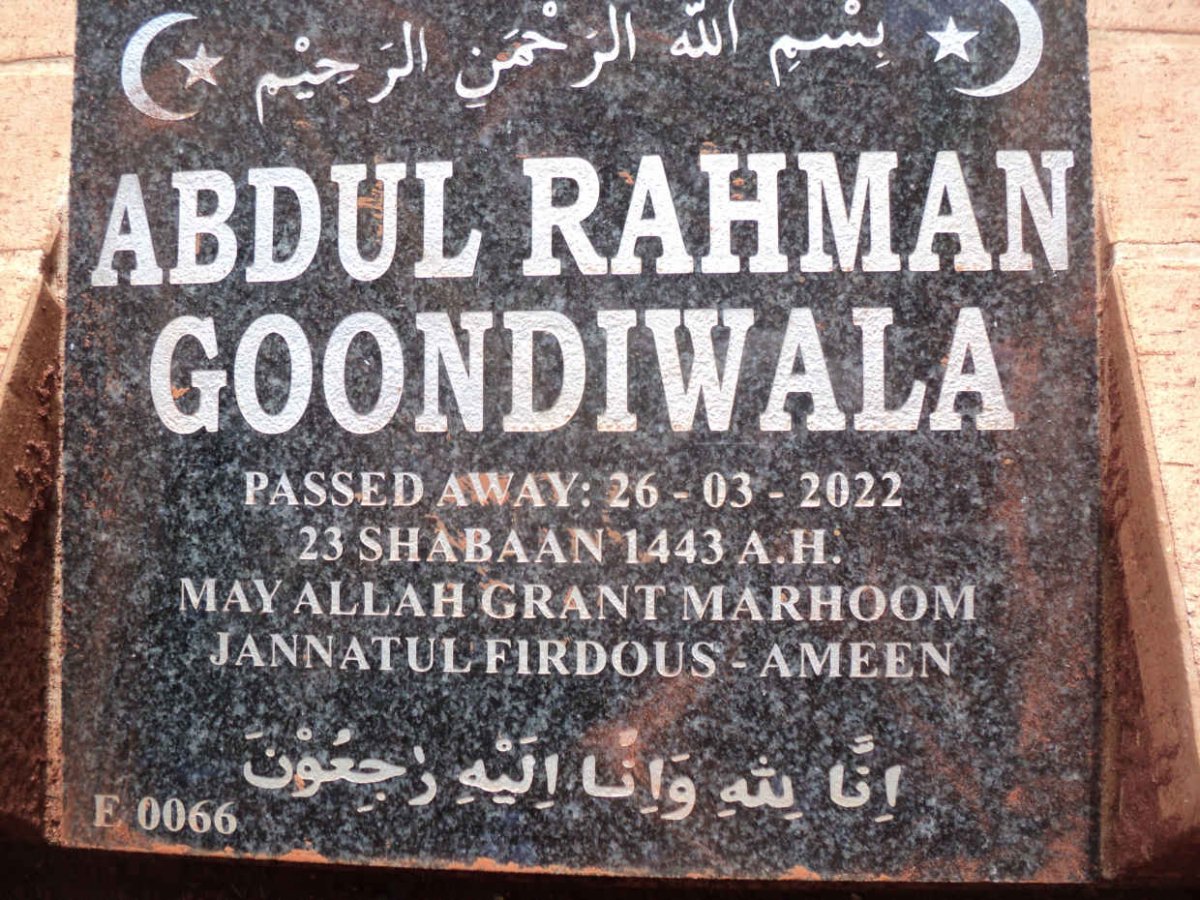 GOONDIWALA Abdul Rahman -2022