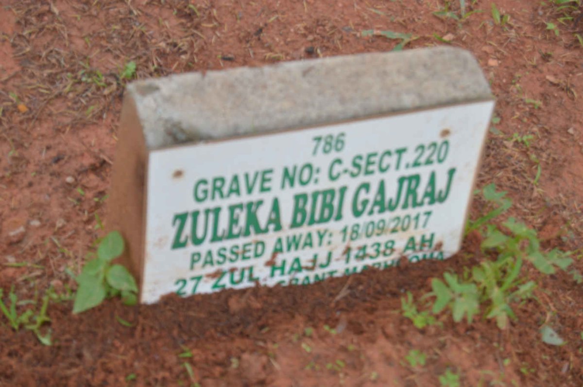 GAJRAJ Zuleka Bibi -2017