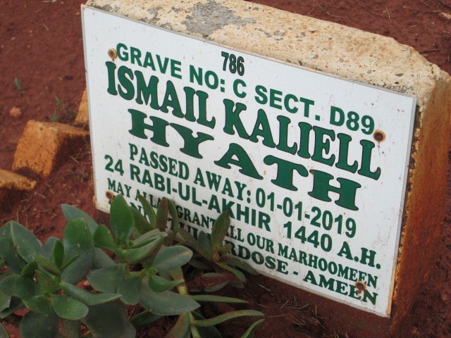 HYATH Ismail Kaliell -2019