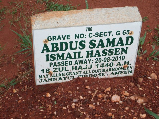 HASSEN Abdus Samad Ismail -2019