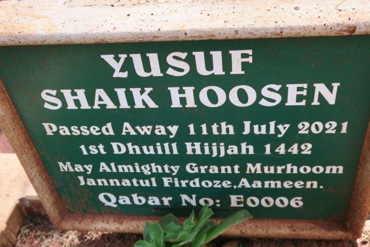 HOOSEN Yusuf Shaik -2021