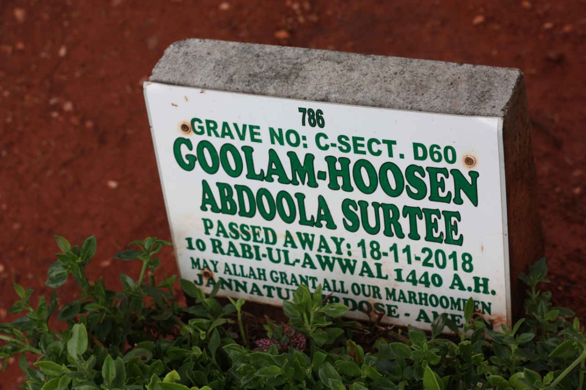 HOOSEN Abdoola Surtee, GOOLAM -2018