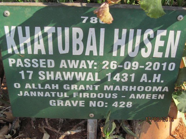 HUSEN Khatubai -2010