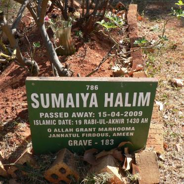 HALIM Sumaiya -2009