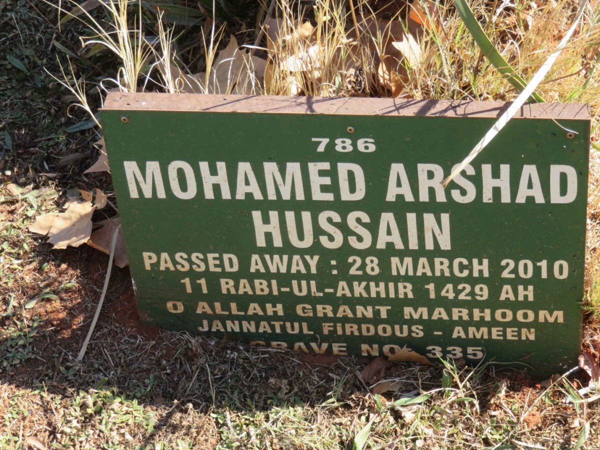 HUSSAIN Mohamed Arshad -2010