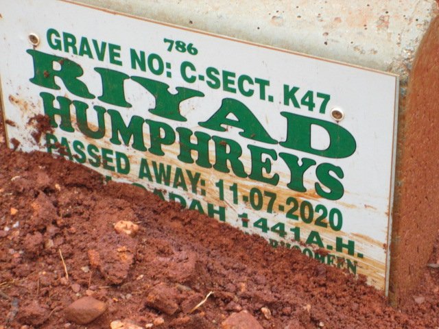 HUMPHREYS Riyad -2020