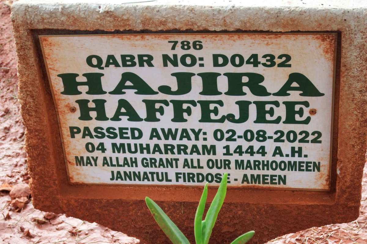 HAJIRA Haffejee -2022