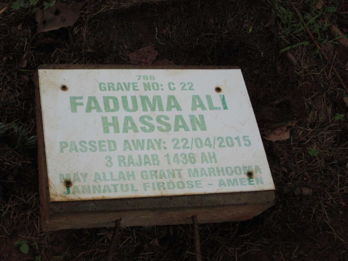 HASSAN Faduma Ali -2015