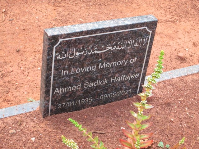 HAFFAJEE Ahmed Sadick 1935-2021