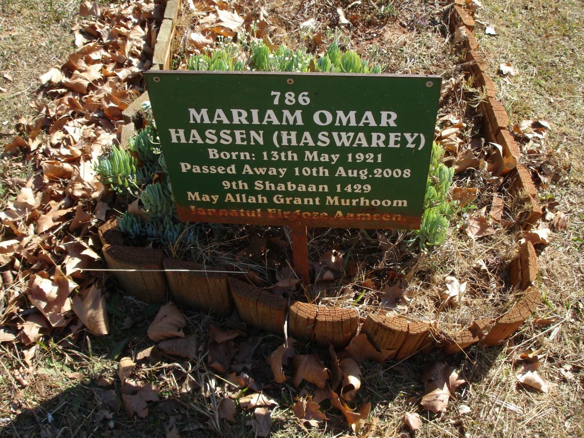 HASSEN Mariam Omar 1921-2008