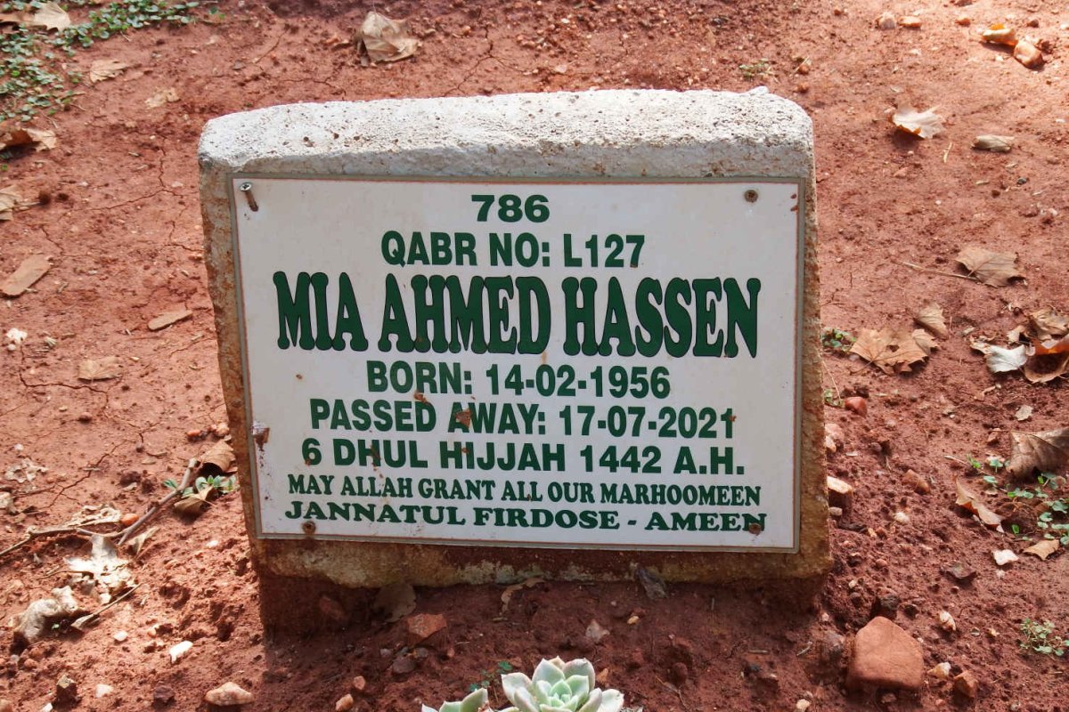 HASSEN Mia Ahmed 1956-2021