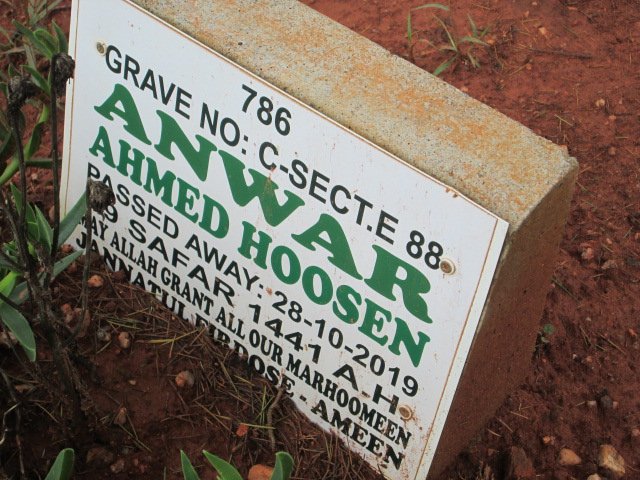 HOOSEN Anwar Ahmed -2019