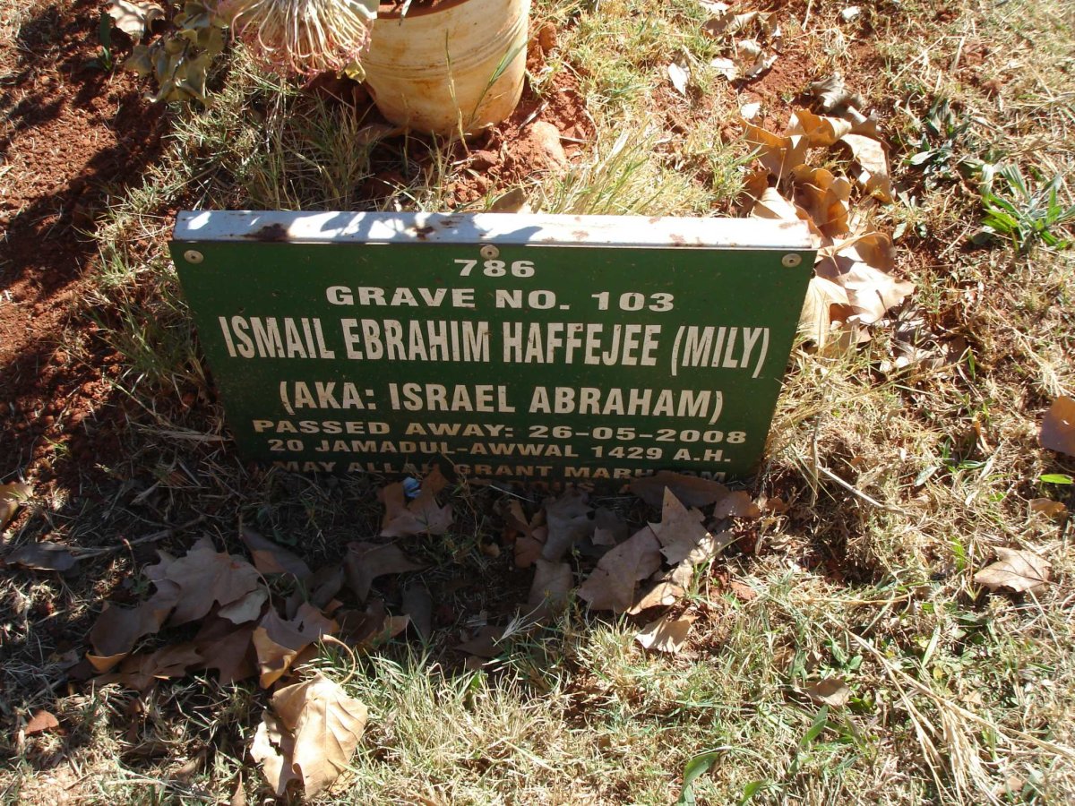 HAFFEJEE Ismail Ebrahim -2008