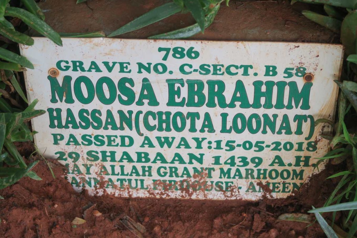 HASSAN Moosa Ebrahim -2018