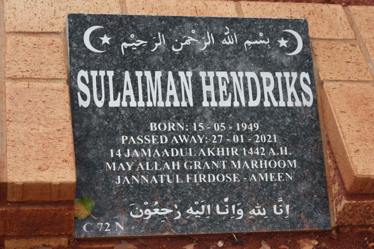 HENDRIKS Sulaiman 1949-2021