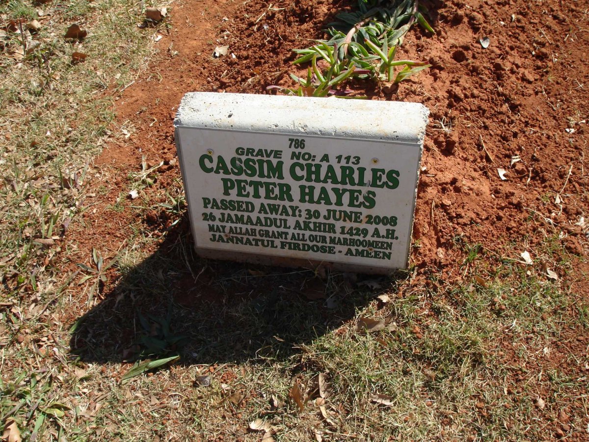 HAYES Cassim Charles Peter -2008