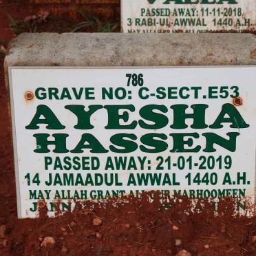 HASSEN Ayesha -2019