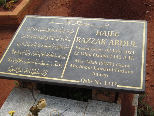 HAJEE Abdul Razzak -2021