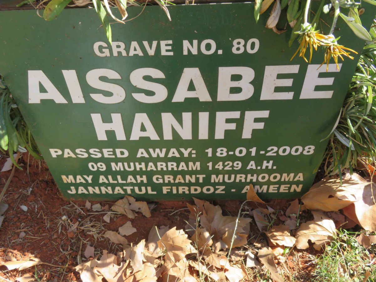 HANIFF Aissabee -2008