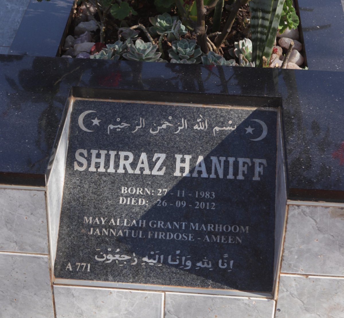 HANIFF Shiraz 1983-2012