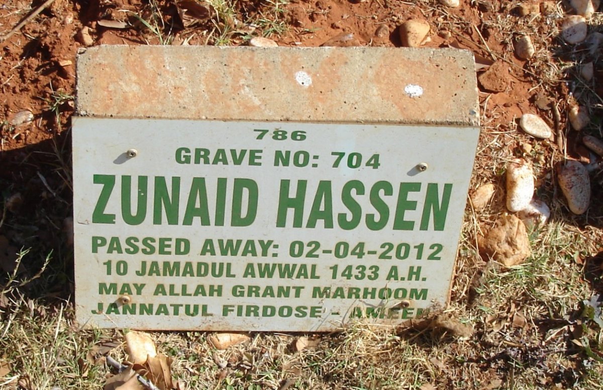 HASSEN Zunaid -2012