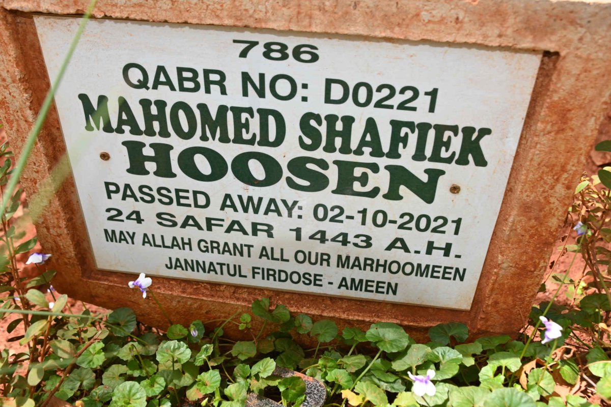 HOOSEN Mahomed Shafiek -2021