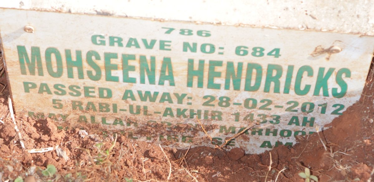 HENDRICKS Mohseena -2012