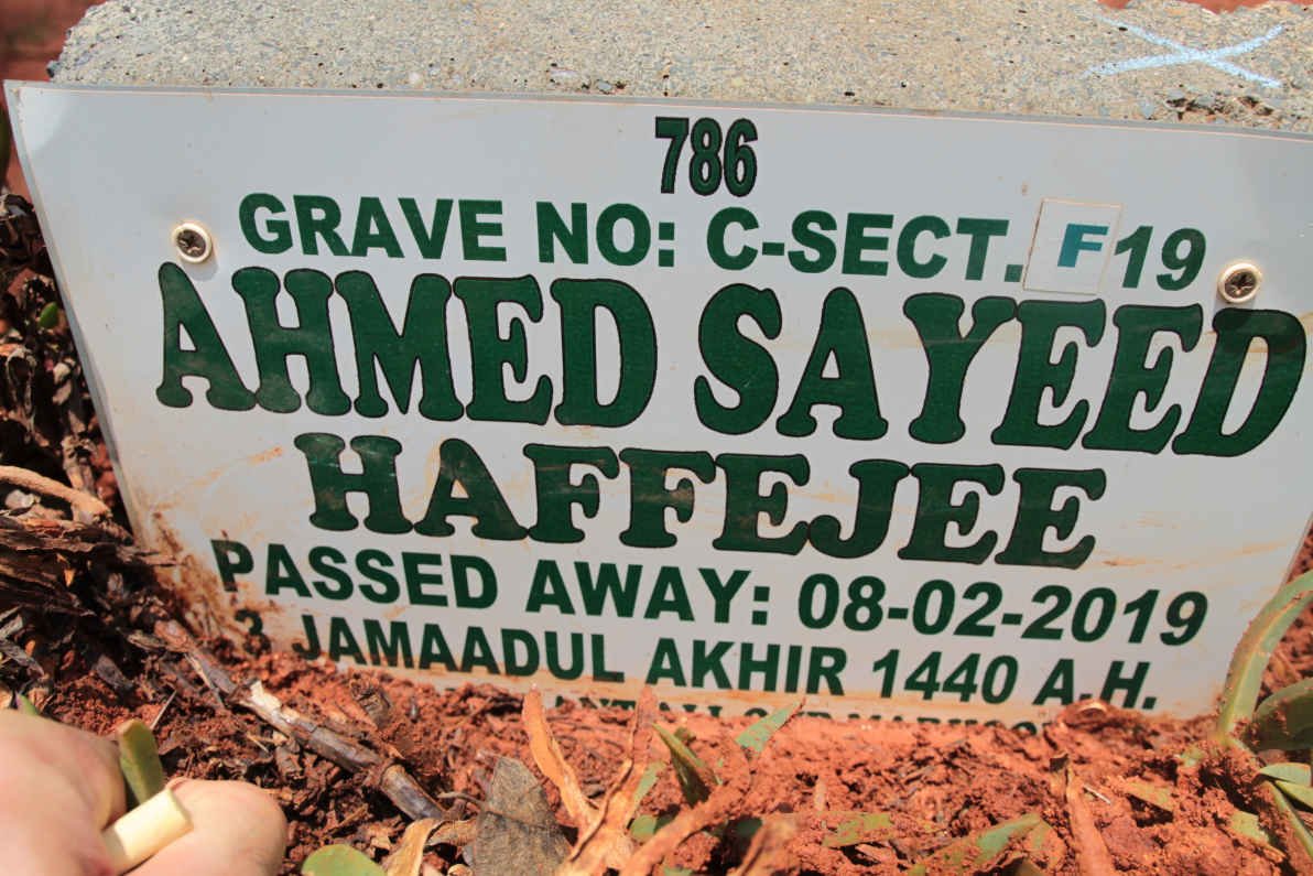 HAFFEJEE Ahmed Sayeed -2019
