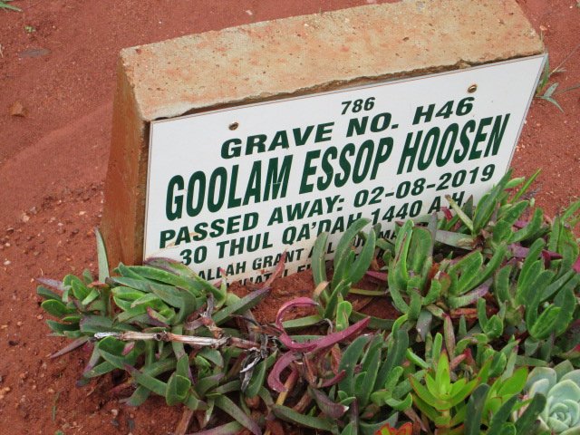 HOOSEN Goolam Essop -2019