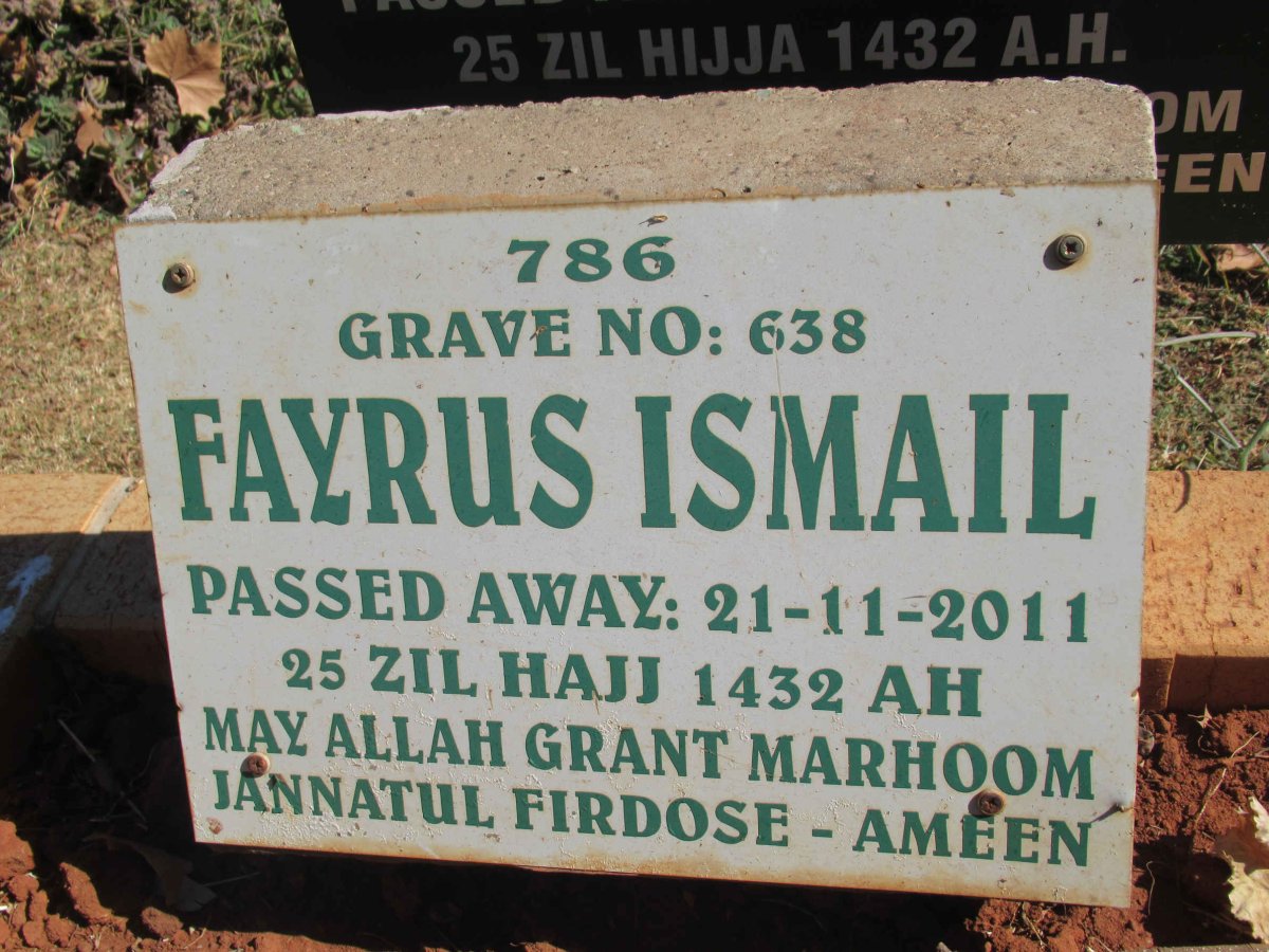 ISMAIL Fayrus -2011